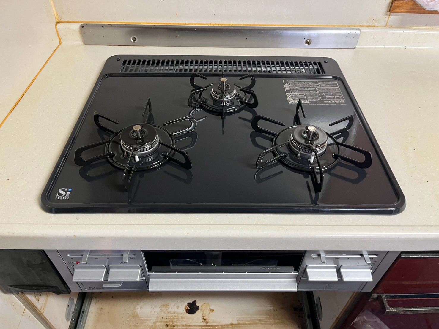 横浜市鶴見区 パロマ PD-N36S ビルトインコンロ交換 施工後